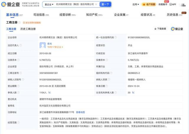 中年男人的“泡泡瑪特” 銅師傅再度遞表，23家分公司布局工藝美術(shù)品賽道